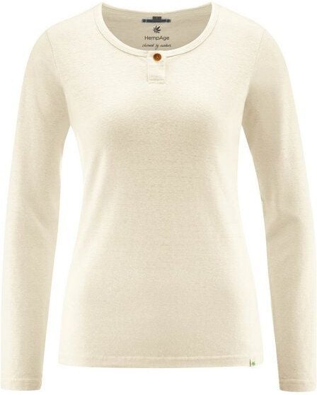 HempAge Bequemes Langarmshirt Hanf/Biobaumwolle