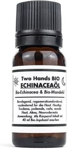 Two Hands BIO Echinaceaöl aus Bio-Echinacea & Bio-Jojobaöl - 1 % Extrakt - Bio Vegan