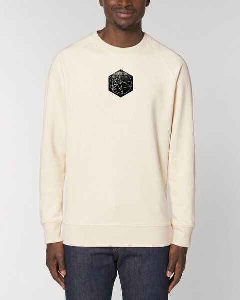 Human Family Bio Herren Rundhals-Sweatshirt "Practice - Hexagon" in 2 Farben