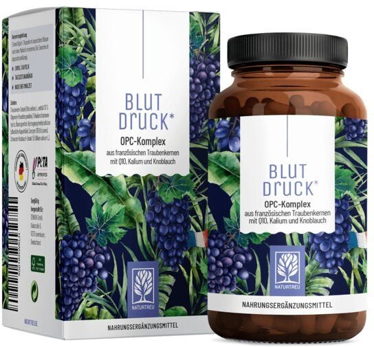 OPC Traubenkern Supplement 90 vegane Kapseln Blutdruck Naturtreu®