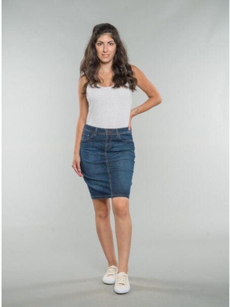 Feuervogl Jeansrock Svea Pencil-Skirt
