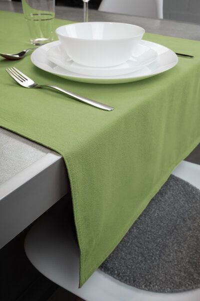 jilda-tex Tischläufer Renforce 100% Bio-Baumwolle Uni 50x160cm