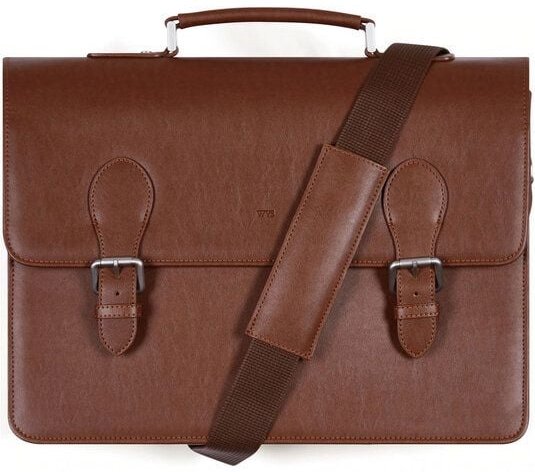 Will's Vegan Shop Klassische Aktentasche aus veganem, italienischen Leder