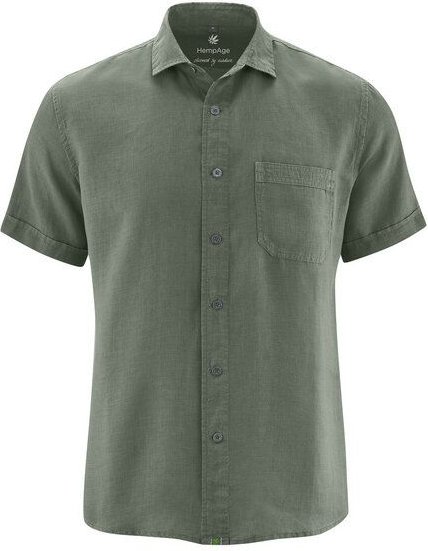 HempAge 100% Hanf Kurzarmhemd Herren