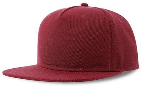 Atlantis Headwear Atlantis recycelte Flat-Cap mit Kunststoffverschluss