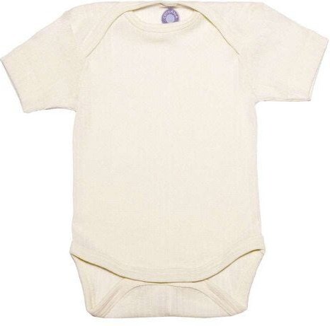 Cosilana Baby Body Kurzarm Bio Baumwolle kbT Wolle Seide