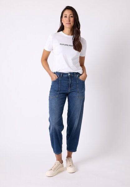 FUTURE:PEOPLE. 04:07 O-SHAPE URBAN- Damen Jeans aus organischem Stretch-Denim (30407 0 1013)