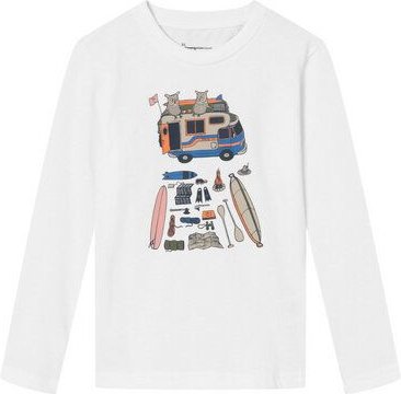 KnowledgeCotton Apparel Kinder Langarmshirt ROAD TRIP aus Bio-Baumwolle
