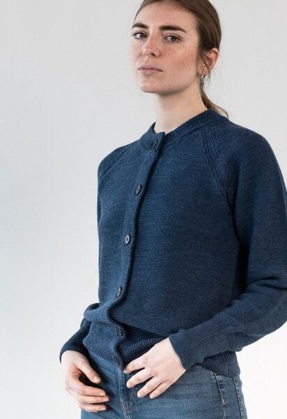 Grenz/gang Strick Cardigan ELEONORA_ Zero Waste aus Schurwolle (kbT)