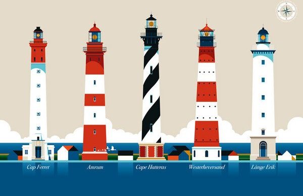 Photocircle Poster / Leinwandbild - Lighthouse Island
