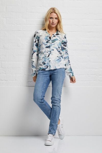 Thumbnail - Wunderwerk Damen Bluse aus Lyocell (TENCEL) "TENCEL V blouse fading creek"
