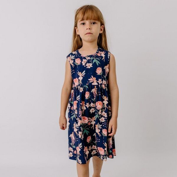Walkiddy Fairies and Flowers-Sleeveless Dress