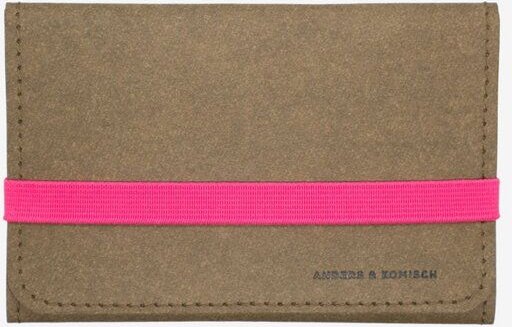 ANDERS & KOMISCH Geldbörse mittelgroß Braun - Übersichtlich.Leicht.Vegan - A&K KOMPAKT