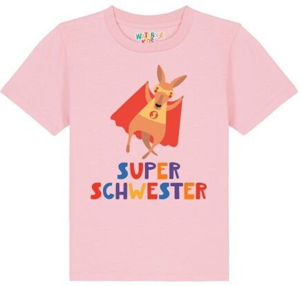 watabout.kids T-Shirt Kinder Känguru Superschwester