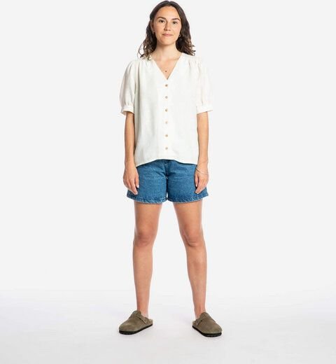 Matona Kurzärmelige Bluse | Day Blouse | aus Leinen