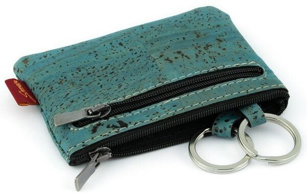 Simaru Schlüsseletui "UDINE" aus Kork mit 2 Schlüsselringen und Geldfach