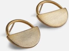 El Puente Ohrringe aus 925er Silber, vergoldet, gebürstet