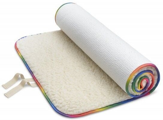 Thumbnail - Bausinger Bio-Schurwoll Yogamatte Rainbow