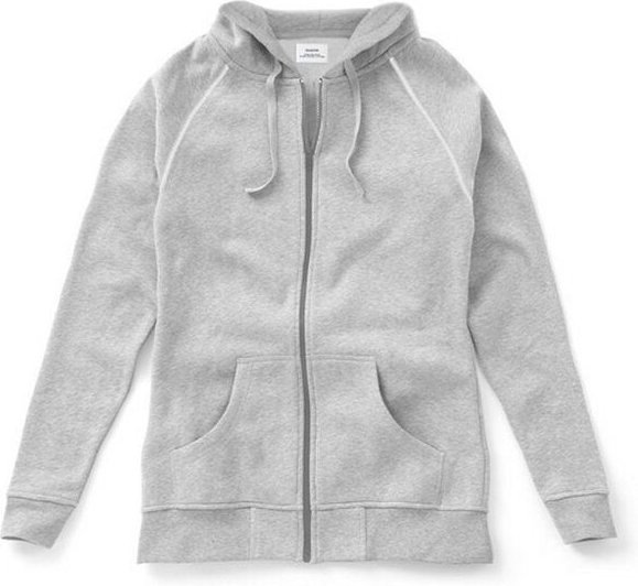 ege organics Damen Kapuzenjacke Bio-Baumwolle Hoodie Grau-Melange