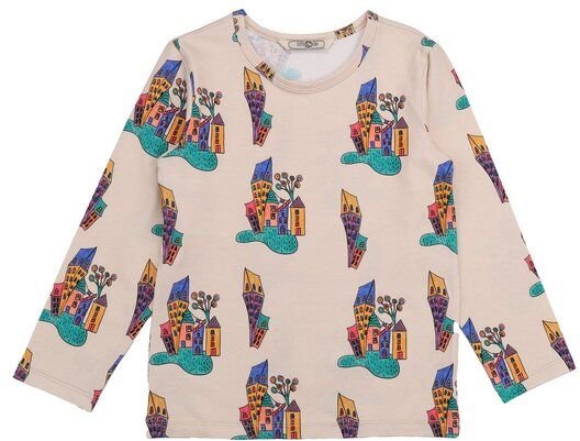 Cotokids Kinder Langarmshirt GOTS zertifiziert, Bio-Baumwolle, creme, Meer-Muster „Water Home“, weich & bequem – Walkidd...