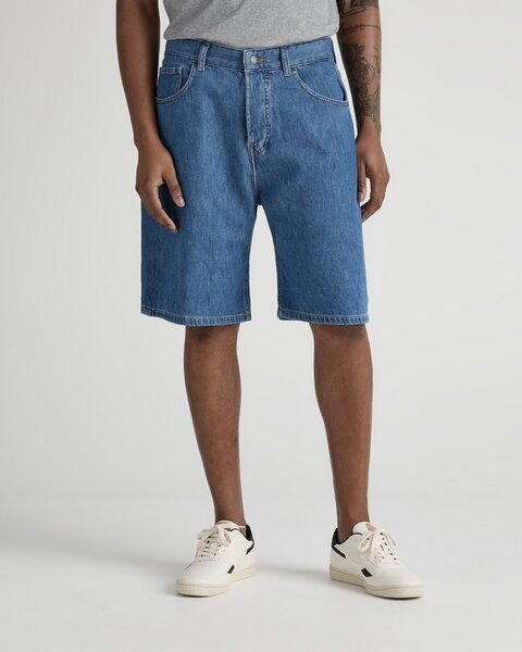 Thumbnail - MUD Jeans JAMES Denim Shorts mit recyceltem Baumwollanteil