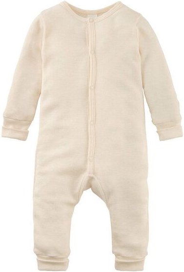 hessnatur Schlafoverall aus Bio-Baumwolle mit Merinowolle und Seide