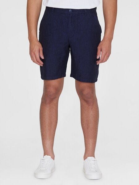 Thumbnail - KnowledgeCotton Apparel Regular Shorts CHUCK aus Bio-Leinen