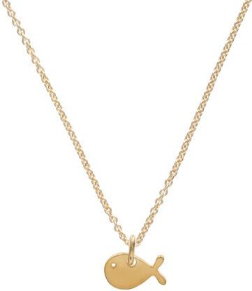 BELLYBIRD Jewellery Halskette - kleiner Fisch (Wal), Anhänger/ Silber/ Silber vergoldet