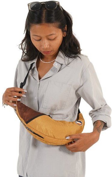 Ticket to the Moon upcycled Bauchtasche/Crossbody Umhängetasche "Sling Bag"