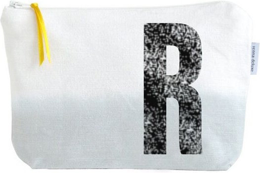 renna deluxe Kulturtasche und Kosmetiktäschchen mit Monogramm GRAU