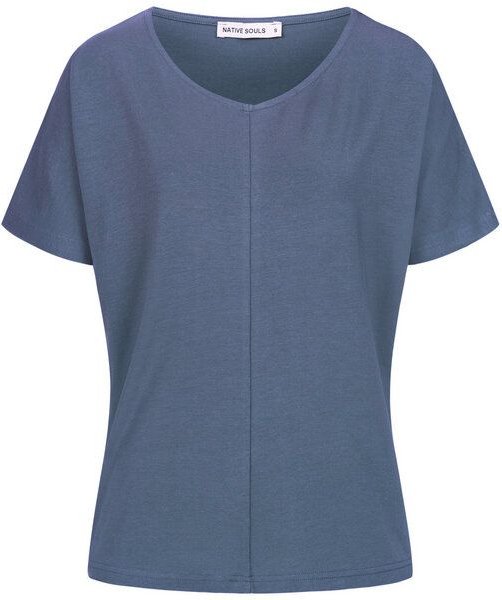 NATIVE SOULS Lyocell Damen V-Neck Shirt Medhu
