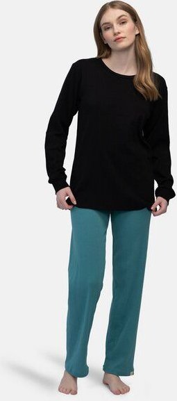 greenjama Damen Langarm-Shirt aus Derby-Rib, aus Bio Baumwolle und GOTS zertifiziert