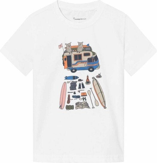KnowledgeCotton Apparel Kinder T-Shirt ROAD TRIP aus Bio-Baumwolle