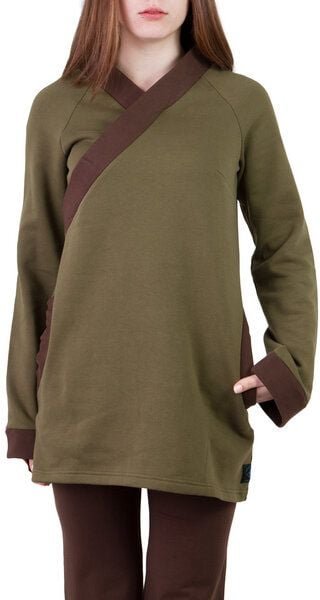 Ajna Pullover Jasper olive grün braun