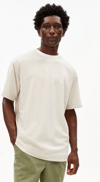 ARMEDANGELS MAARKOS LINEN Herren T-Shirt aus Baumwoll-Leinen-Mix