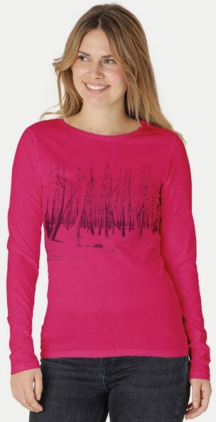 Peaces.bio - handbedruckte Biomode Damen Langarmshirt Woodland