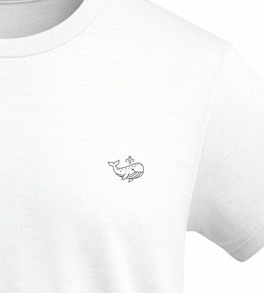 vis wear Love Whale - Organic Shirt