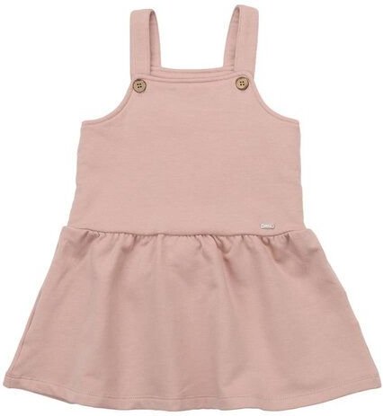 Kinder Latzkleid GOTS zertifiziert – Bio-Baumwolle, Rosa mit Katzenmotiv, bequem & kombinierbar, alltagstauglich | Walki...