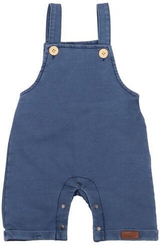 Baby Latzstrampler GOTS zertifiziert – Dunkelblau, ärmellos, weich & bequem | von Walkiddy