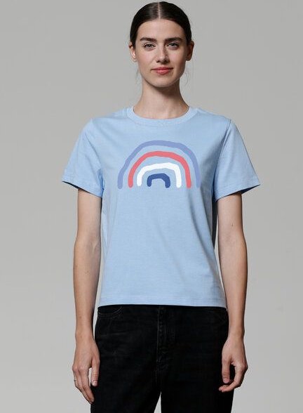 watapparel T-Shirt Frauen Regenbogen