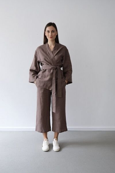gust. Kimono aus Leinen - Linen Kimono - 100% Bio-Leinen