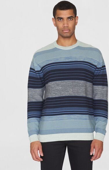 KnowledgeCotton Apparel Strickpullover MULTICOLOR STRIPED aus Bio-Baumwolle