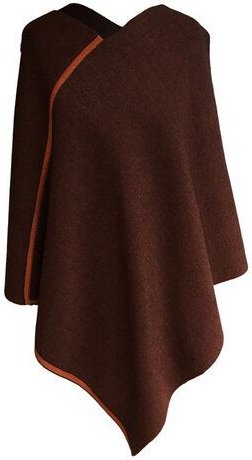 austriandesign.at DreieckPoncho reversibel dünn aus extrafeiner Merinowolle