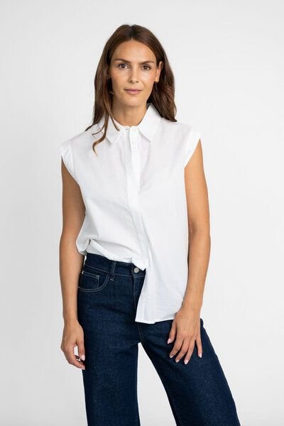 STORY OF MINE Bluse mit Schlitz aus Bio-Baumwolle