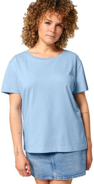 YTWOO Damen-Scoop-Neck-T-Shirt aus Bio-Baumwolle