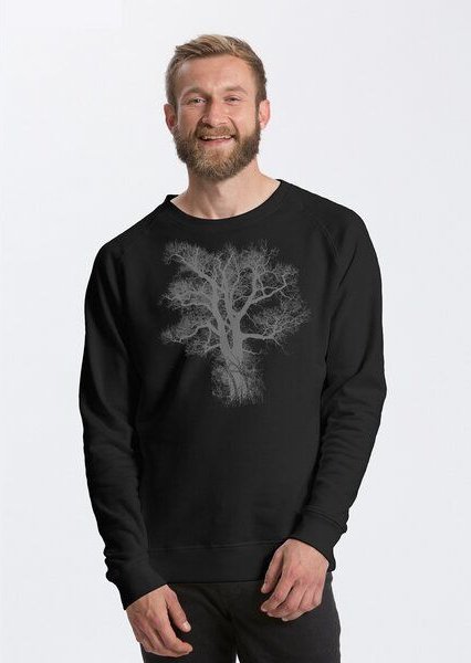 Peaces.bio - handbedruckte Biomode Bio Herren-Sweatshirt Chestnut