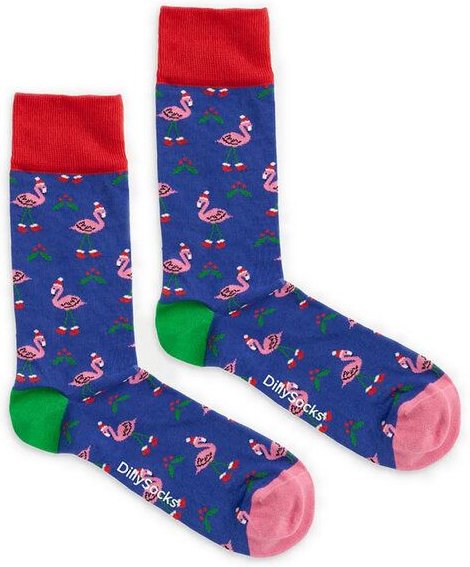 DillySocks Socken Flamingo Fest aus Biobaumwoll-Mix