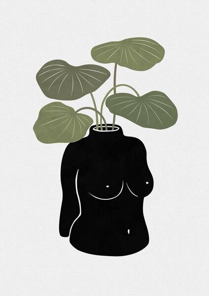 Photocircle Wandbild / Kunstdruck / Poster / Leinwand - Boob-tanical Vase