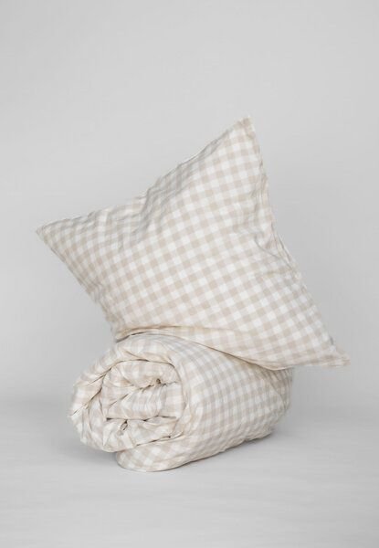 Perkal Bettwäsche Set MAJULI Check | von MELA | Fairtrade & GOTS zertifiziert