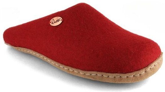 WoolFit Handgefilzte Pantoffeln ohne Fersenrand Hausschuhe aus 100% Wolle